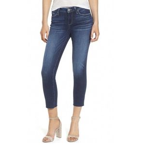 PAIGE Skyline Crop Skinny Jeans in Kylen Wash Raw